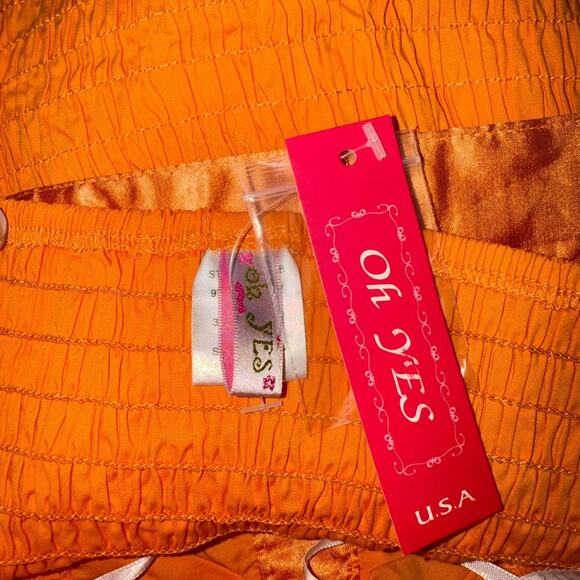 Orange Sequined Top with Belt L - Picture 5 of 5